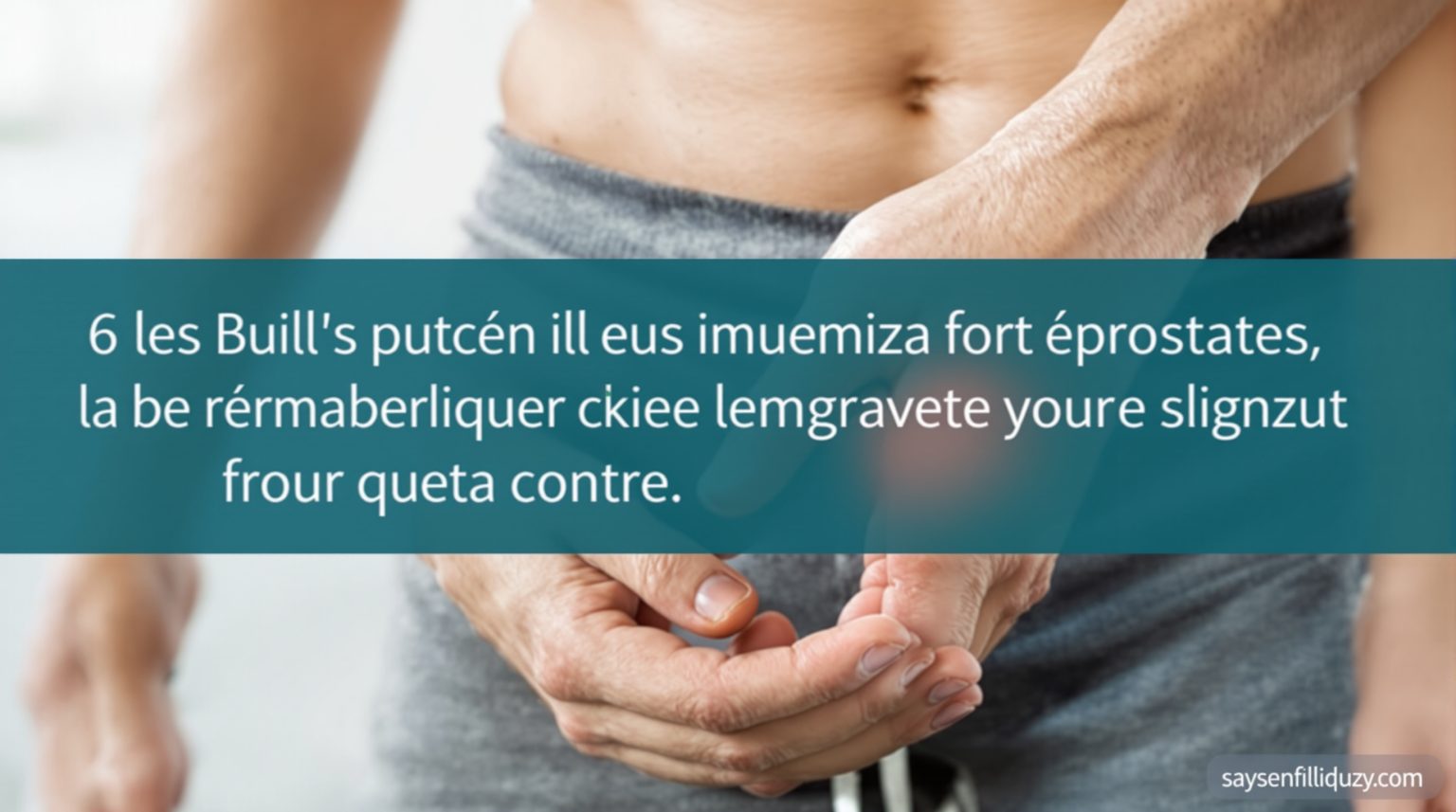 Prostate : 6 mauvaises habitudes qui aggravent votre santé