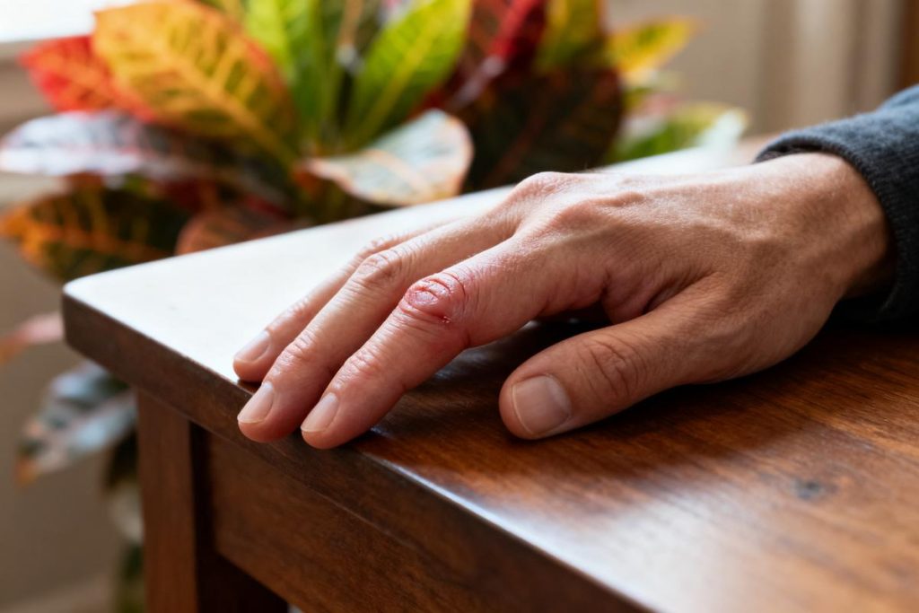 Doigt gonflé et douloureux sans raison : que faire ?